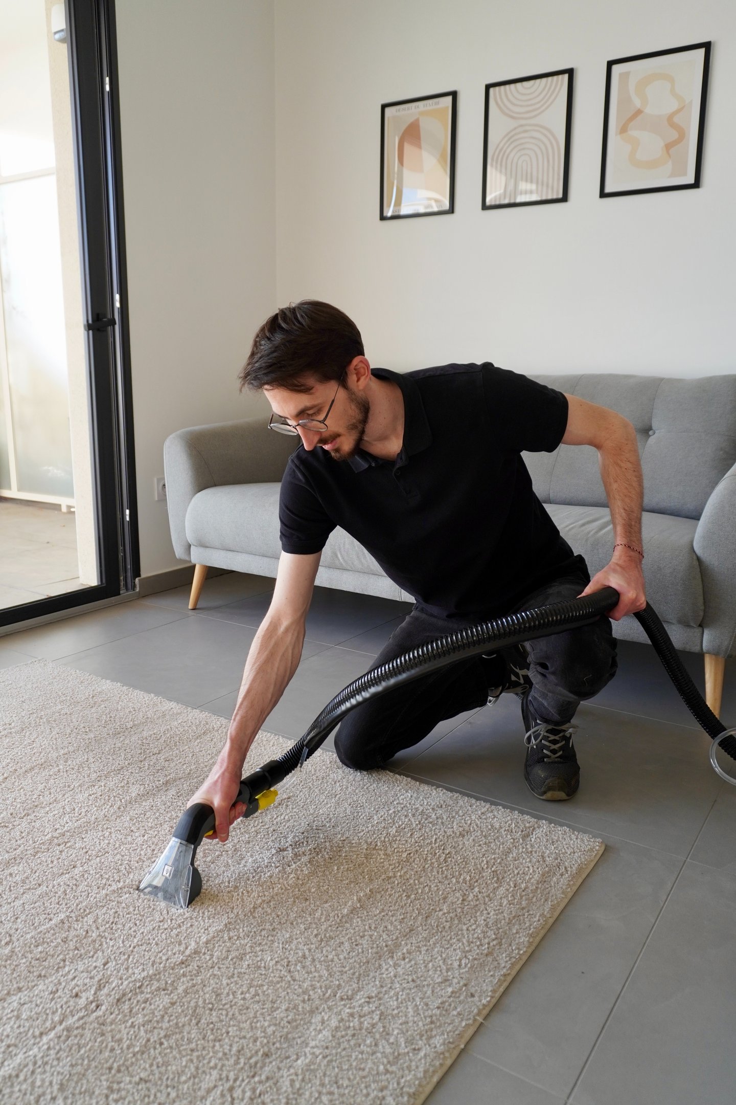 Nettoyage de tapis à domicile à Saint-Vallier par Orizon Nettoyage